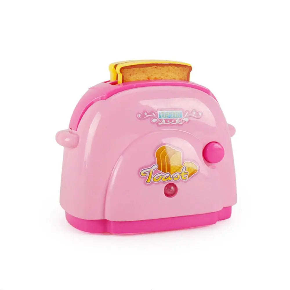 Coffee Machine Household Appliances Toys Vacuum Cleaner Cooking Pretend Play Set with Light Sweeper Kitchen Toys Boy Girl