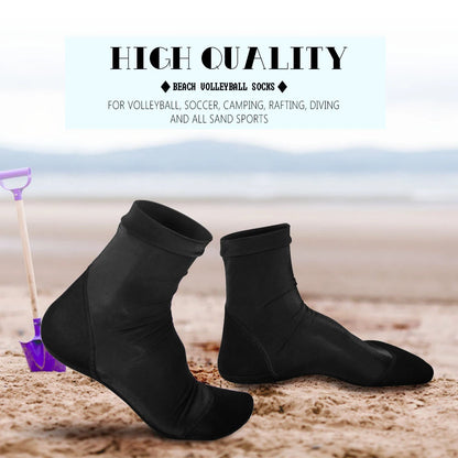 Neoprene Fin Socks for Sand Beach Volleyball Soccer Thin Polyester Uppers 1.5mm Neoprene Soles Sun Protection Water Shoes