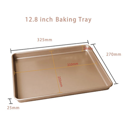 12.8 Inch Deep Square Cake Tin Bread Buns Cookie Baking Sheet Tray Pan Mold for Pastry Cooking