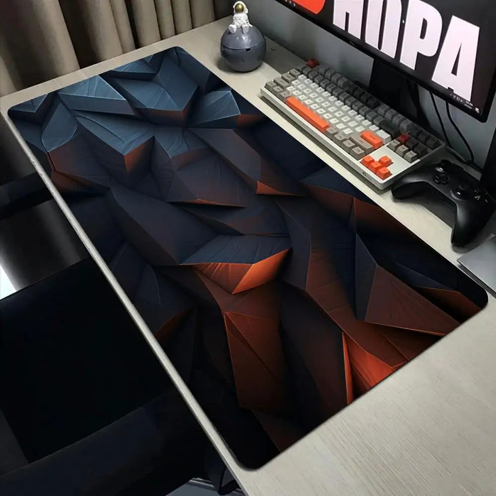 Polygons Mouse Pad Large Computer Office Game Table Mats XXL Rubber Anti-slip Gaming Keyboard Mousepads Long Desk Pads