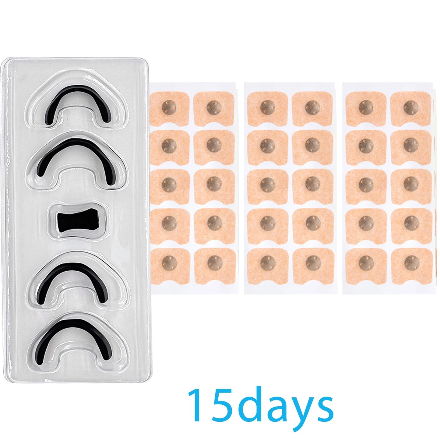15/30Pairs Magnetic Nasal Breathing Dilators Kits Sport Nasal Dilator Boost Oxygen Intake,Breathing Refill Nose Clip