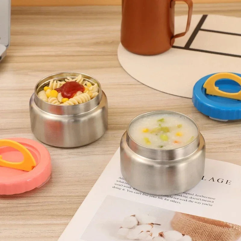 8oz Soup Thermo Wide Mouth Vacuum Insulated Food Jar for Hot&Cold Food, Leak Proof Stainless Steel Kids Lunch Container for Scho