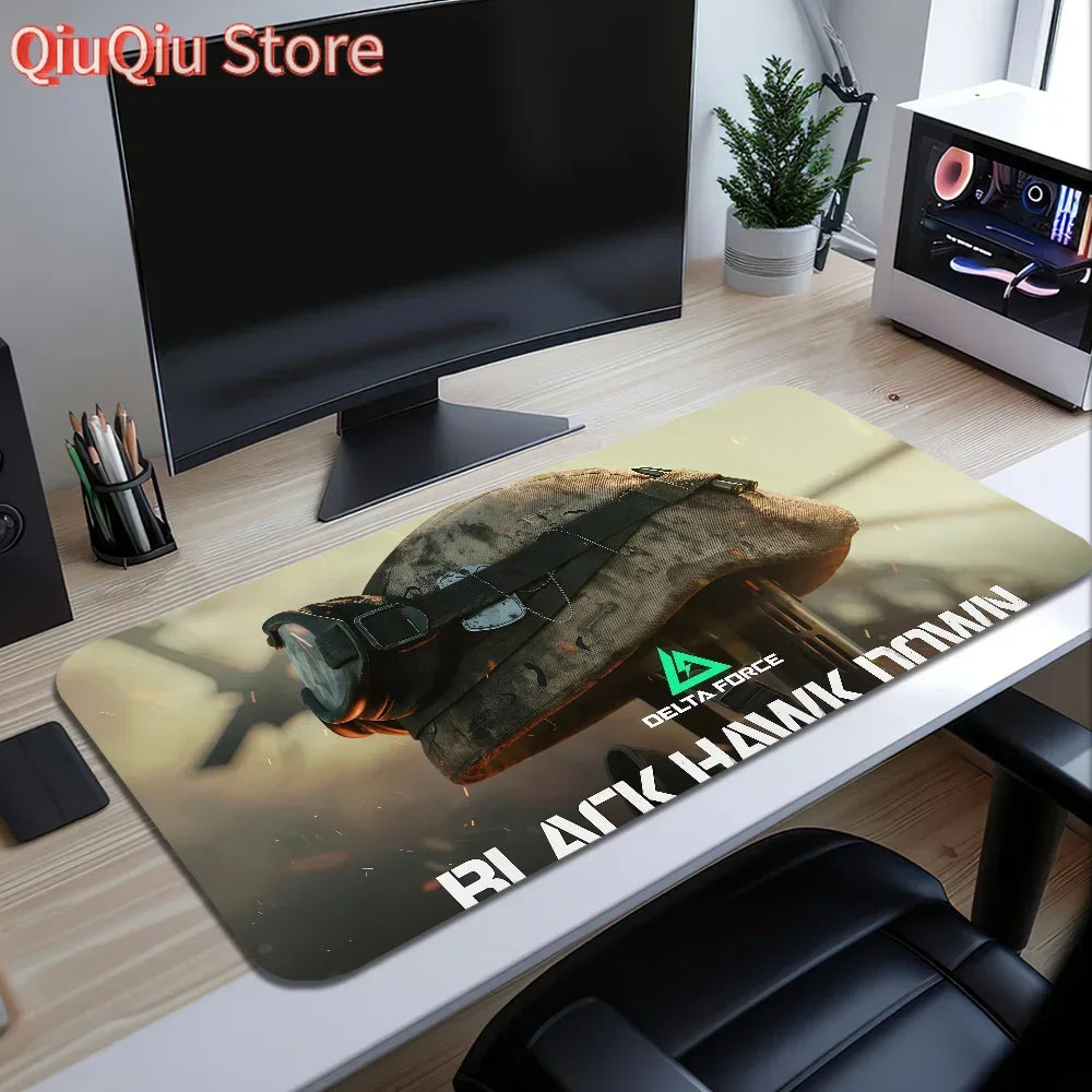Game D-Delta Force Mouse Pad Large Desk Mat Keyboard Ergonomic Office Rubber Game PC Non-slip Anti-fray Home Custom Best Price