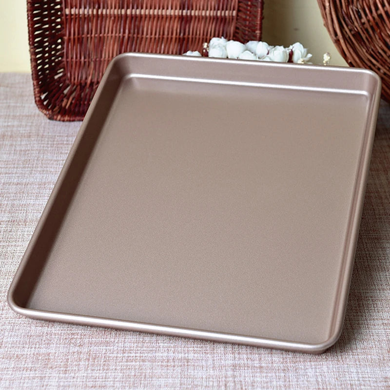 12.8 Inch Deep Square Cake Tin Bread Buns Cookie Baking Sheet Tray Pan Mold for Pastry Cooking