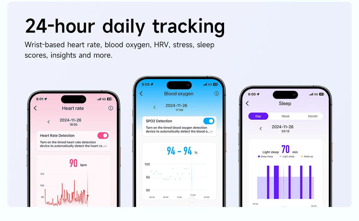 2025 New Smart Watch For Andrio IOS Fitness Sport Smart Bracelet Heart Rate Blood Oxygen Health Monitor Men Smartwatch Women