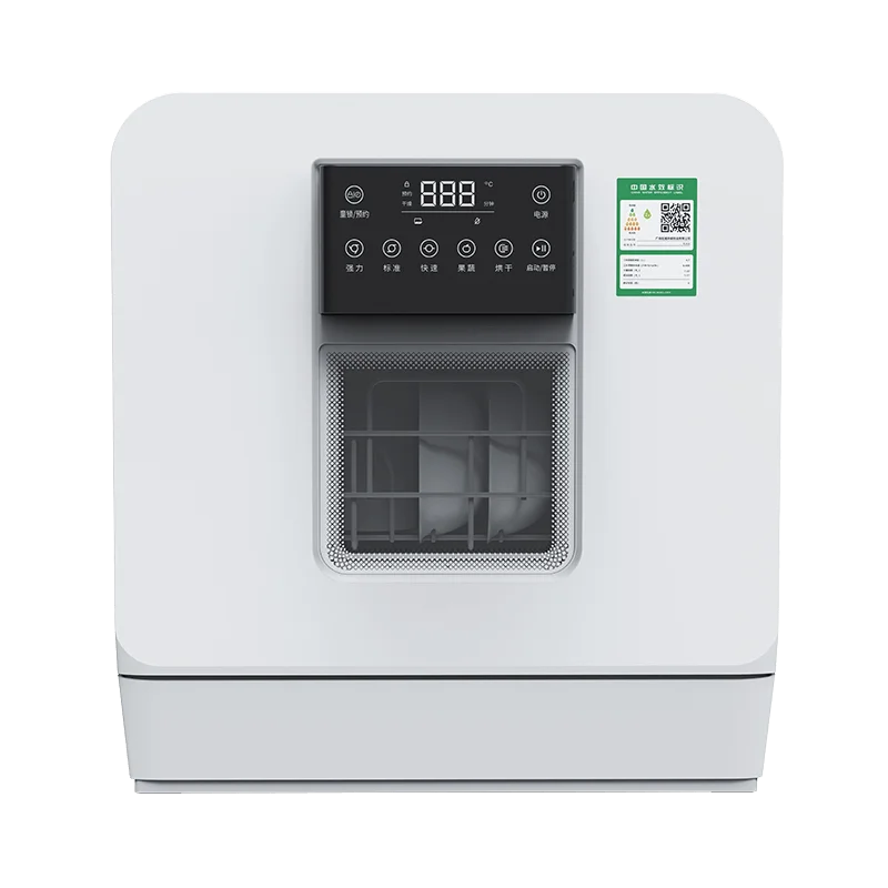 Countertop dishwasher with 75°C high-temperature sterilization and 360° double-layer spray dishwasher