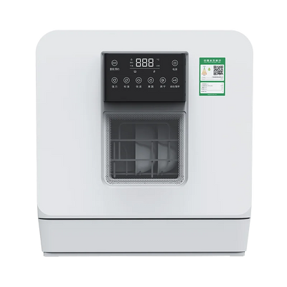 Countertop dishwasher with 75°C high-temperature sterilization and 360° double-layer spray dishwasher