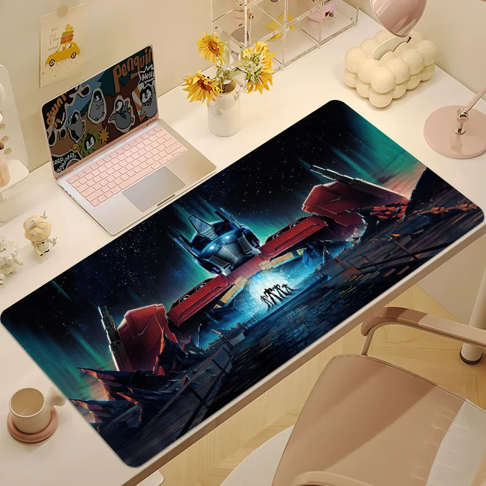 Cartoon T-Transformers One Mouse Pad Desk Mat Large Non-slip Anti-fray Keyboard Ergonomic Office Rubber PC Home Custom