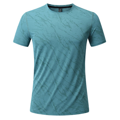 Mens Running T-Shirt Outdoor Sports Tops Short Sleeve Shirt Men Fitness Gym Guys Clothing Shirts Sportswear Breathable Quick Dry