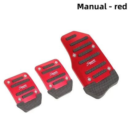 Automotive pedal aluminum alloy universal type modified brake accelerator clutch aluminum alloy pedal anti-skid pad Accessories