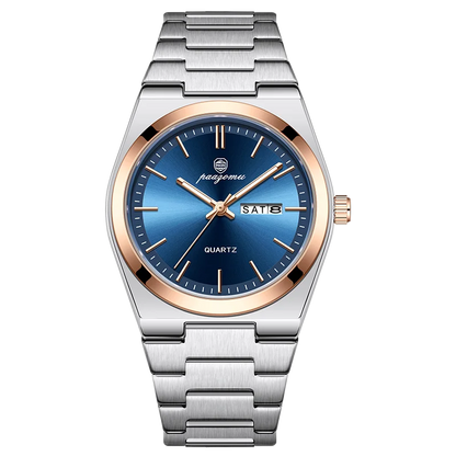 PAAZOMU Luxury Quartz Man Wristwatch Sport Men Watches Waterproof Luminous Date Week Stainless Steel Men's Watch Male Reloj