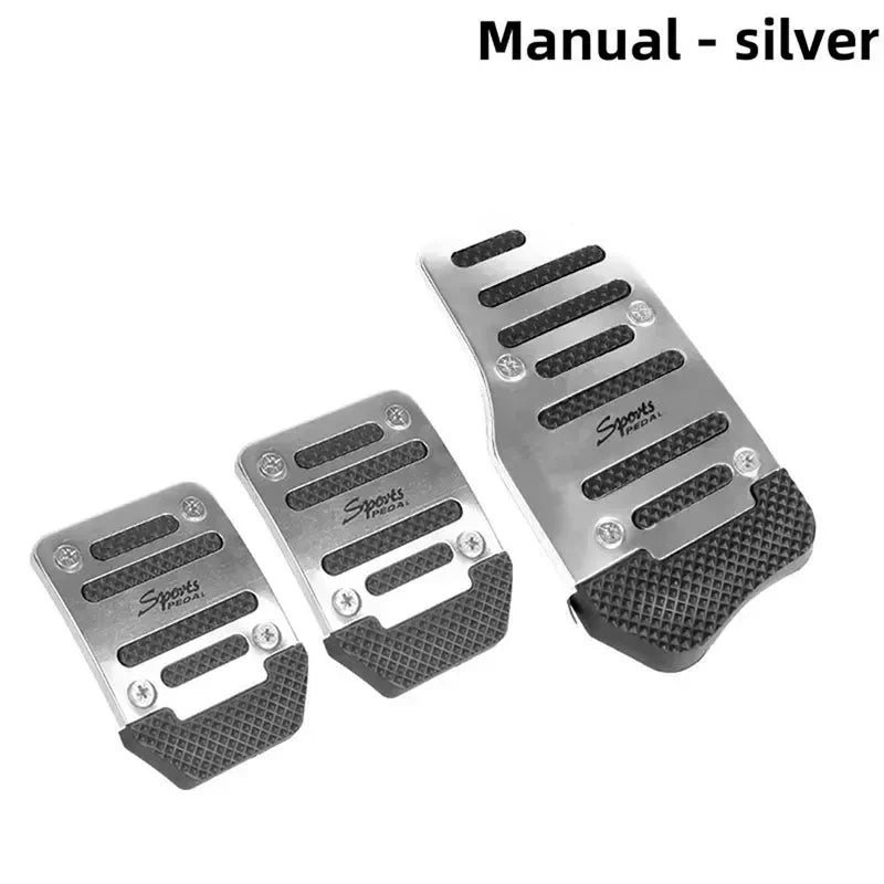 Automotive pedal aluminum alloy universal type modified brake accelerator clutch aluminum alloy pedal anti-skid pad Accessories