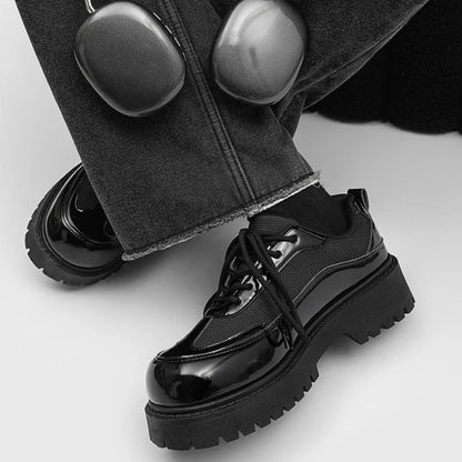Shoes for Men High Quality Trend Casual Shoes Men Leather Original British Thick Sole Comfort Derby Shoes Sneaker Zapatos Hombre