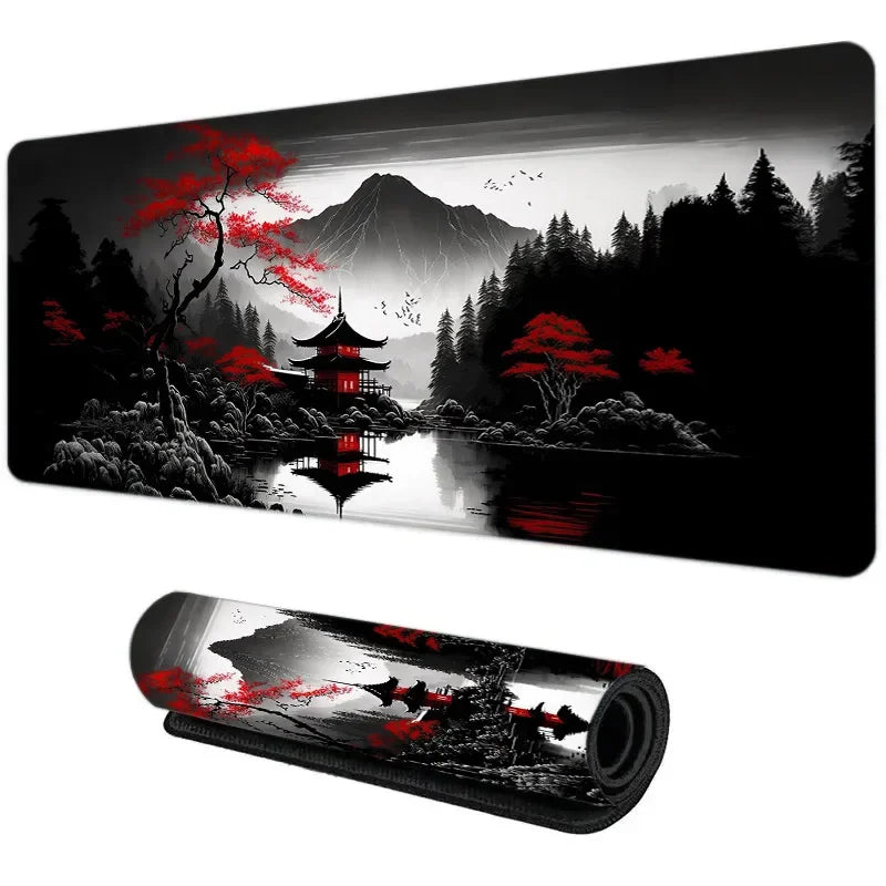 Sakura Japanese Street Anime Mouse Pad Gaming XL Home New HD Mousepad XXL Non-Slip Rubber Office Keyboard Carpet Laptop Mice Mat
