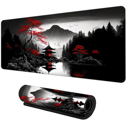 Sakura Japanese Street Anime Mouse Pad Gaming XL Home New HD Mousepad XXL Non-Slip Rubber Office Keyboard Carpet Laptop Mice Mat