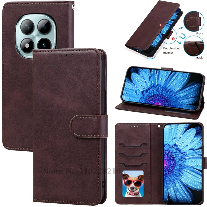M8/M8 Pro 5G Case For Poco M8 Case Wallet Leather Flip Cover For Xiaomi Poco M8 Pro 5G Case Soft Silicone Cover Coque Fundas