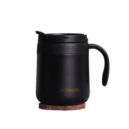 350/500ml Insulated Coffee Mug with Handle Stainless Steel Insulated Mug Coffee Tumbler Thermos Tea Cups with Lip