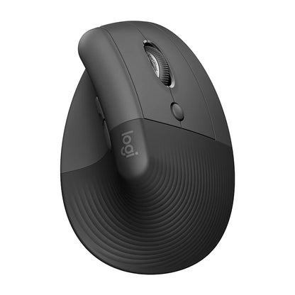 Logitech Lift Vertical Mouse  Ergonomic Wireless With Silent Click Bluetooth/Usb Dual Mode For Pc Laptop Tablet Wrist Pain