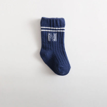 Newborn Baby Girls Socks Children's Non Slip Boys Socks Cute Mather Kids White Soft Cotton Solid Color Socks Baby Stuff Clothes