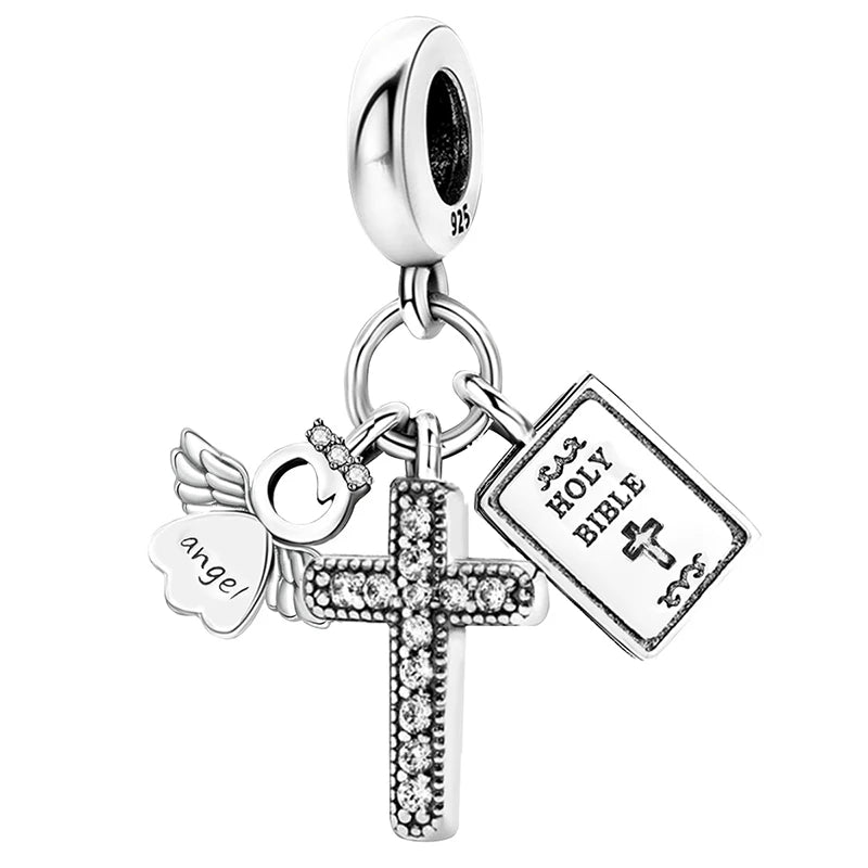 925 Sterling Silver Small Fresh Four Leaf Clover Series Charms Bead Diy Bracelet Necklace Making Gift Of High Quality Jewelry
