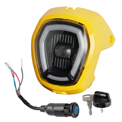 Motorcycle DC 12V Headlight Assembly For Honda NAVI 2022-2023 Head Lamp Accessories  Black Fairing Front Light HeadLamp