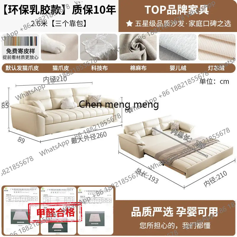 Living Room Home Convertible Bed Modern Wooden Armchair Folding Relax Sofa Bed Luxury Recliner Longue Furniture For Home