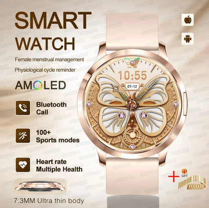 2025 New Smart Watch For Women Gift 1.32 Inch Full Touch Screen Sports Fitness Watches Bluetooth Calls Digital Smartwatch Ladies
