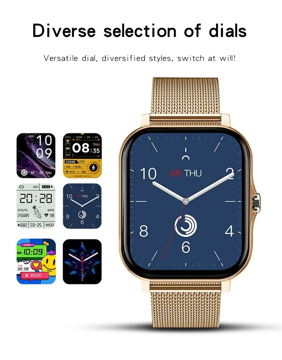 New Smart Watch 1.83inch Full Touch Screen Sport Fitness Watches BT Call Digital Smartwatch Wristwatch For Men Women Gift 2025
