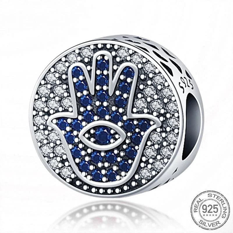 Hot Sale 925 Silver Color Evil Eye Charm Demon Eye Bead For Original  Bracelet&Bangle DIY Making Fashion Jewelry Gift