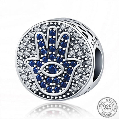 Hot Sale 925 Silver Color Evil Eye Charm Demon Eye Bead For Original  Bracelet&Bangle DIY Making Fashion Jewelry Gift