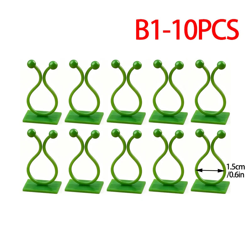 Plant Vine Traction Holder Invisible Plant Climbing Wall Fixture Clips Self-Adhesive Hook Indoor Outdoor Twisted or Fastened