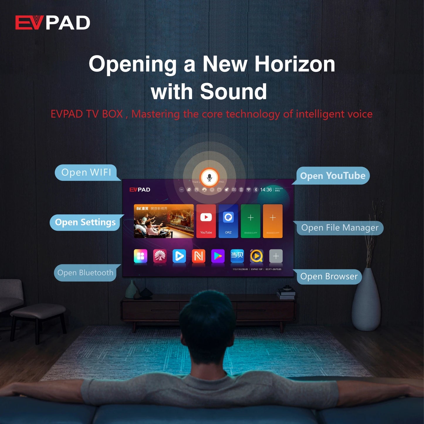 [Genuine] EVPAD 10P 2024 Super JP Korea USA TV box Hot sell Asia SG MY CA UK AUS Newest media player update from EVPAD 6P tv box