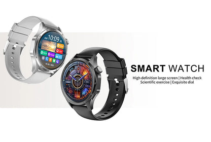 2025New Smart Watch Men Full Circle HD Screen Wireless Call Smartwatch Call Reminder GPS Sports Track Bracelet Music Clock+ Gift