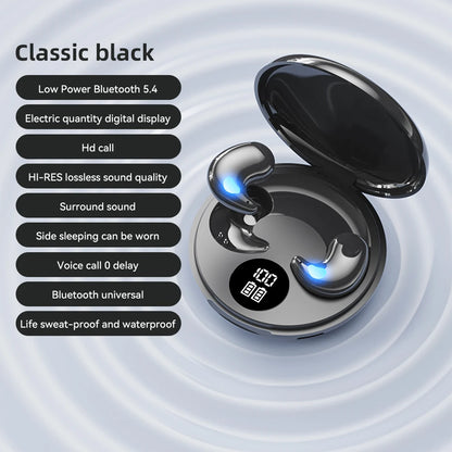 In-Ear Bluetooth Wireless Sleep Headphones Smart LED Display Bluetooth Headset Long Battery Life Gaming Headset For Apple Xiaomi