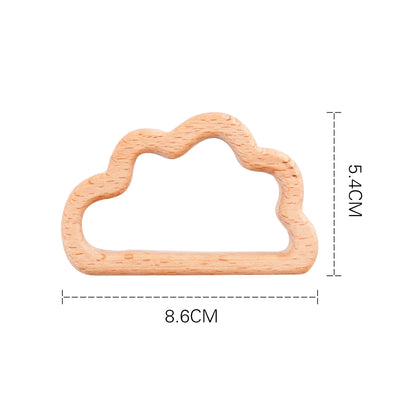 10pc Baby Wooden Teether Beech Bee Pacifier Teeth Pendant Wooden Baby Gym Toys Montessori Animals Baby Products Newborn Gift Kid
