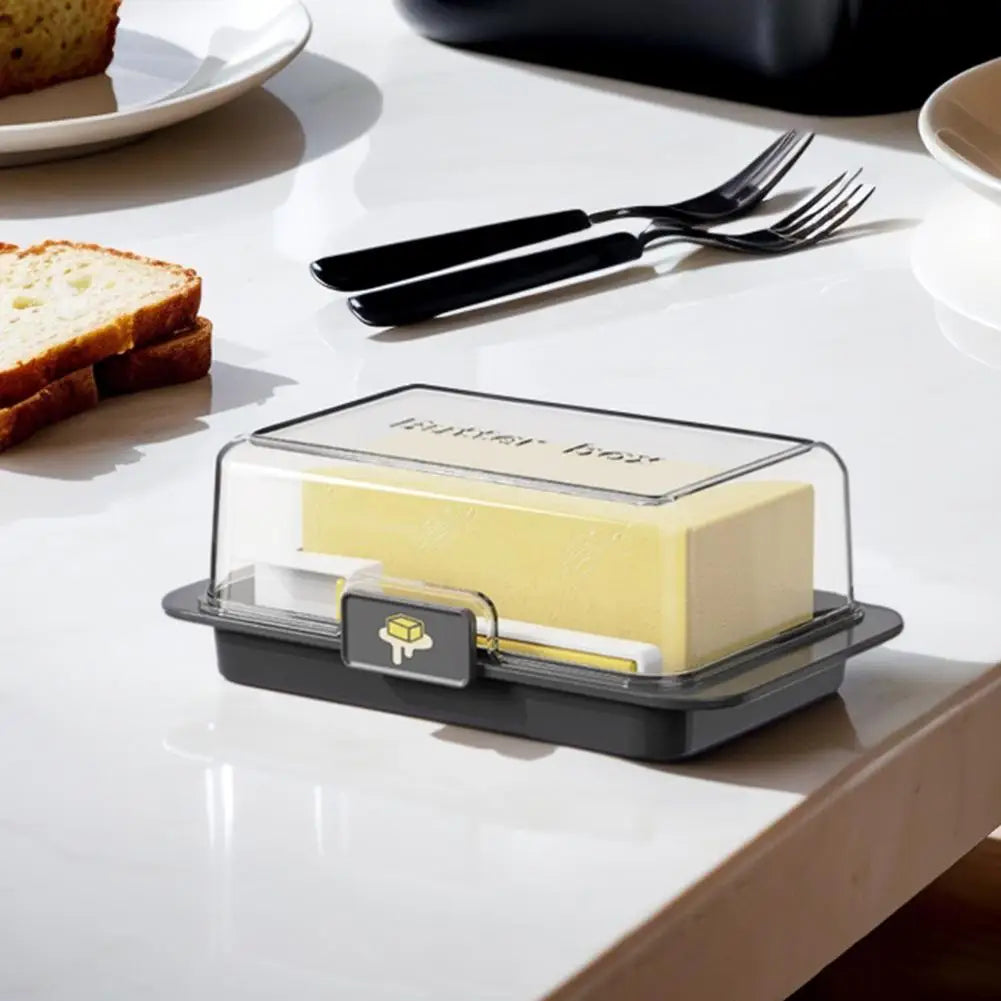 1PCS Butter Storage Box Cheese Cutter Container Lid Refrigerator Organizer Kitchen Essential Portable Food Fresh Keeper Box Tool