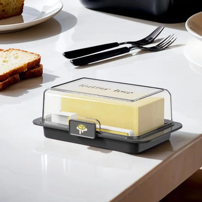 1PCS Butter Storage Box Cheese Cutter Container Lid Refrigerator Organizer Kitchen Essential Portable Food Fresh Keeper Box Tool