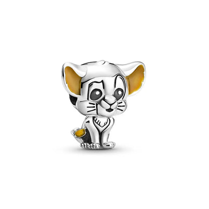 Disney Plata De Ley 925 Silver Charm Monster Activity Flowers Pendant Beads Original Women Bracelets Bangles DIY Jewelry Gift