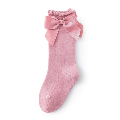 Baby Accessories New Girls' Socks Spring Summer Bow Princess Mother Kids Socks Wholesale Korean Children's Cotton Floor Socks