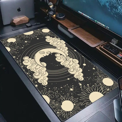 Moon Sun Planet Large XL Speed Version Game Computer Keyboard Office Table Mat tarot card Gaming Mouse Pad for PC Gamer Mousemad