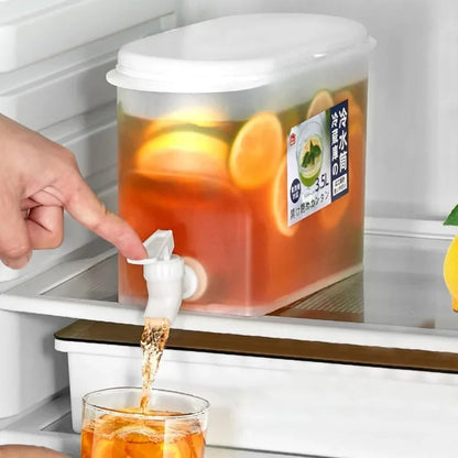 Refrigerator Water Dispenser with Faucet Cover Drinking Water Kettle Cold Bottle Juice Cover Household Beverage Milk Storage