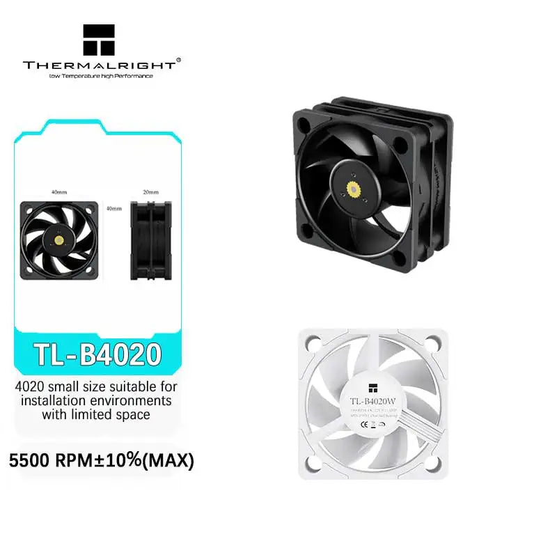 Thermalright TL-B4020 40MM PWM double ball bearings 5500RPM quiet powerful desktop computer cooling fans Mini case cooling fan
