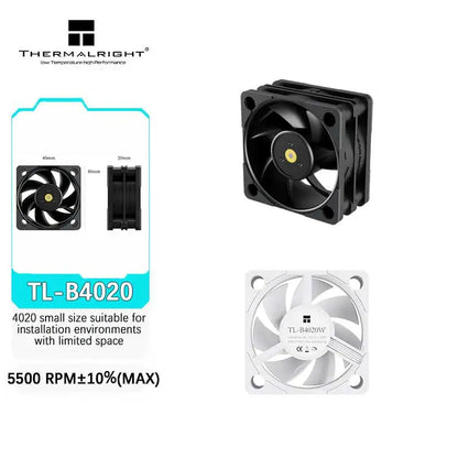 Thermalright TL-B4020 40MM PWM double ball bearings 5500RPM quiet powerful desktop computer cooling fans Mini case cooling fan