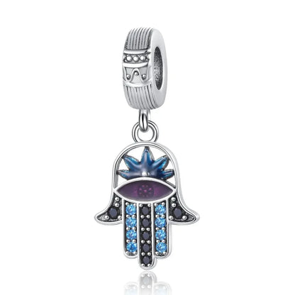 Hot Sale 925 Silver Color Evil Eye Charm Demon Eye Bead For Original  Bracelet&Bangle DIY Making Fashion Jewelry Gift