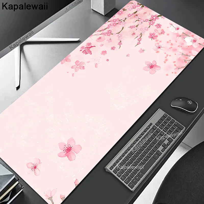 Comouter Mouse Pad Large Sakura Mousepads Office Deskmat XXL Table Carpet Natural Rubber Mousemat Keyboard Mats 80x30cm Mousepad