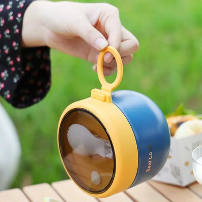 Stainless Steel Soup Cups Thermal Lunch Box Food Thermos Container with Spoon Insulated Bento Lunch Box for School Office