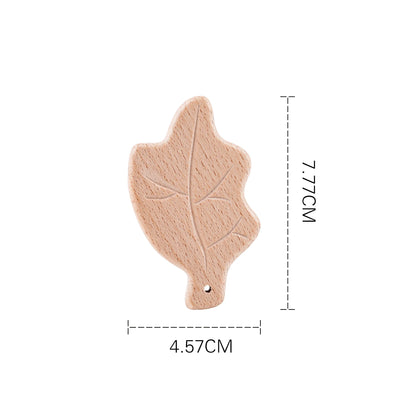 10pc Baby Wooden Teether Beech Bee Pacifier Teeth Pendant Wooden Baby Gym Toys Montessori Animals Baby Products Newborn Gift Kid