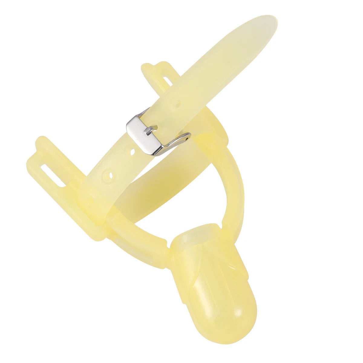 Baby Finger Protector Food Grade Silicone Anti-Bite Thumb Forefinger Cover Teether for Infant Kids Light Yellow Baby Finger
