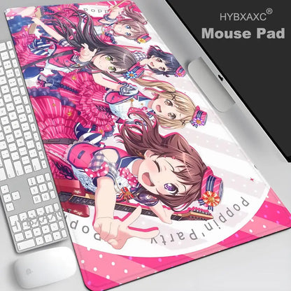 XXL Size Non-slip Wear-resistant for Desk Mat Anime Laptop Desk Office gamer table pad BanG Dream Mousepad Notebook Keyboard Pad