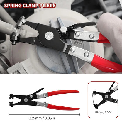 Wire Long Reach Hose Clamp Pliers Set Motorcycle Fuel Oil Water Hose Auto Tools,Hose Clamp Pliers for Fuel Oil & Water Hoses,Red